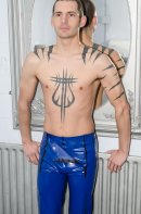 Sailor Front Latex Rubber Trousers