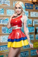 Juana Latex Rubber Skating Skirt 