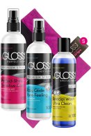 beGloss Latex Traveller Spray set 100ml each plus Polishing Cloth