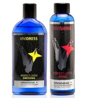 Vividress Latex Rubber Dressing Aid 250ml & Vivishine Polish 150ml