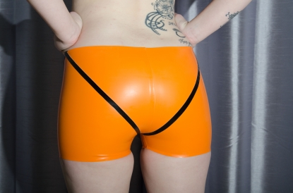 Simona Latex Rubber Shorts - Latex clothing