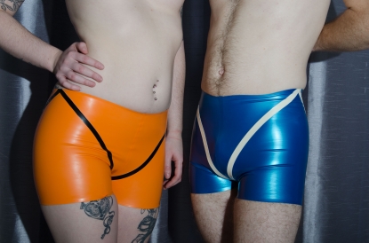 Simona Latex Rubber Shorts - Latex clothing