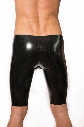 Latex Rubber Cycling shorts with Cod Piece - Latex clothing