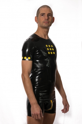 Latex Rubber Dot T Shirt - Latex clothing