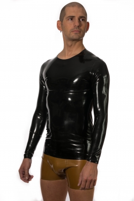 Dimo Latex Rubber Long Sleeve T Shirt - Latex clothing
