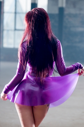Tina Latex Rubber Skating Dress - Latex clothing