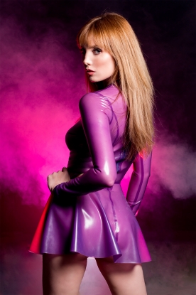 Tina Latex Rubber Skating Dress - Latex clothing