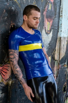 Markos Latex Rubber T Shirt - Latex clothing