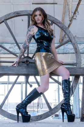 Cora Latex Rubber Skirt - Latex clothing
